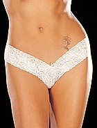 V thong panty in stretch lace